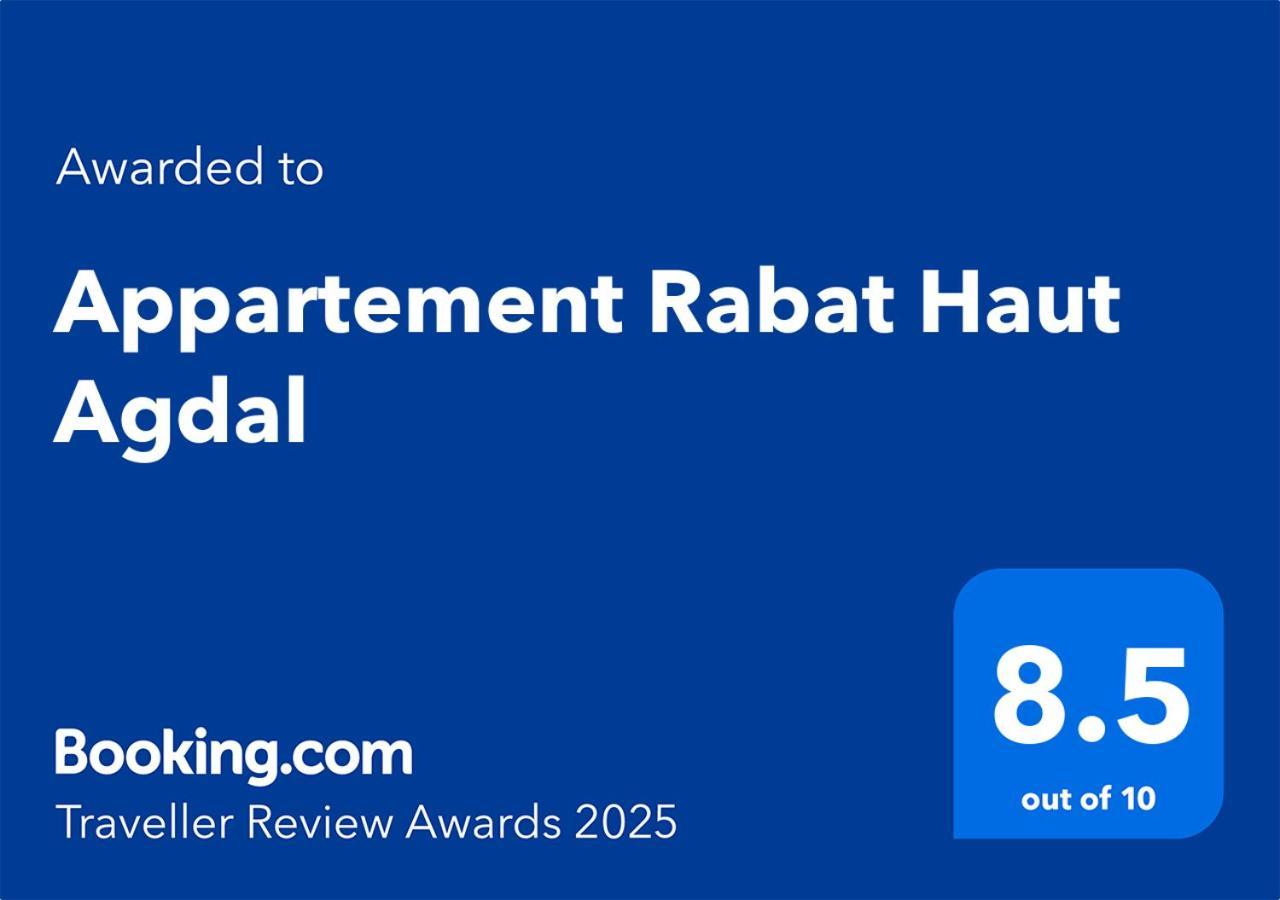 Cosy Appartement Rabat Haut Agdal Dış mekan fotoğraf